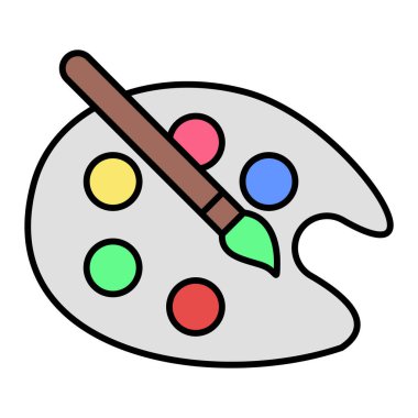 Boya fırçası. Basit tasarım