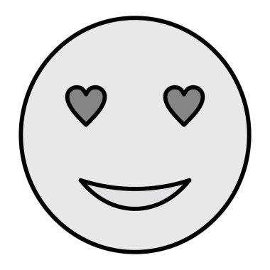 Aşkta Emoji Vektör Sembol Tasarımı 