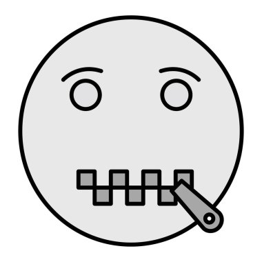 Sansürlenmiş Emoji Vektör Sembol Tasarımı 