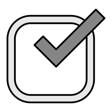 Kutu Vektörü Kabartma Simgesi Tasarımı Kontrol Et 