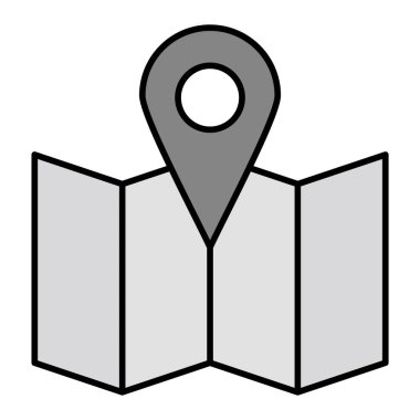 Harita iğnesi. Web simgesi