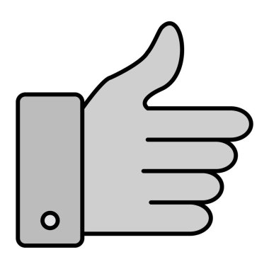 trend biçimi izole edilmiş arkaplanda başparmak simgesi