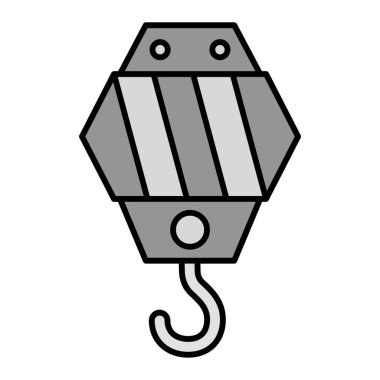 Vinç kancası ikonu. vektör illüstrasyonu