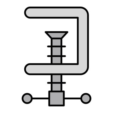 Vise Vektör Şekil Simgesi Tasarımı