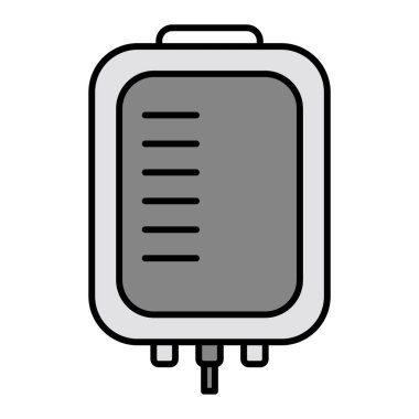 Modern Kan Torbası simgesinin vektör çizimi