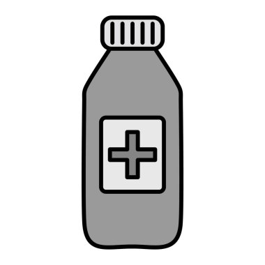 Şurup Vektörü Kabartma Simgesi Tasarımı