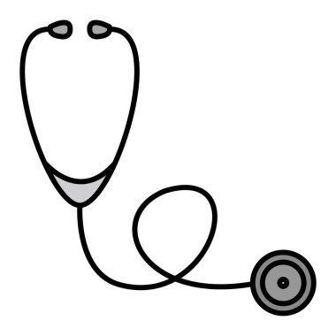 Stethoscope Vector Glyph Icon Design