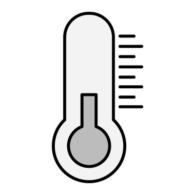 Termometre. Web simgesi basit tasarım
