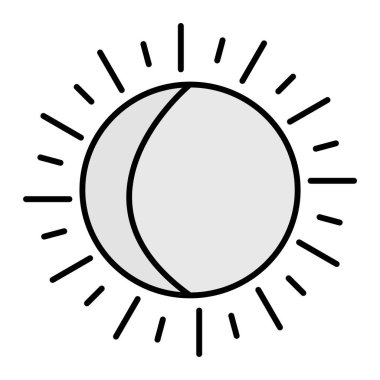 Güneş Simgesi Vektör illüstrasyonu