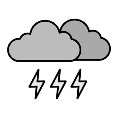 bulut hava ikonu vektör çizimi tasarımı