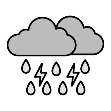 hava tahminleri ikonu vektör illüstrasyon grafik tasarımı