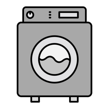 çamaşır makinesi simgesi vektör illüstrasyon tasarımı