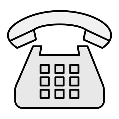 Telefon simgesi. vektör illüstrasyonu