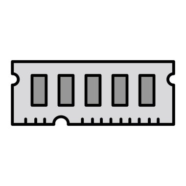 Bir bilet simgesinin vektör illüstrasyonu