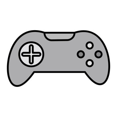 Video oyunu denetleyici simge vektör illüstrasyon tasarımı