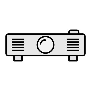 video camera icon. outline radio fan vector symbol for web design isolated on white background
