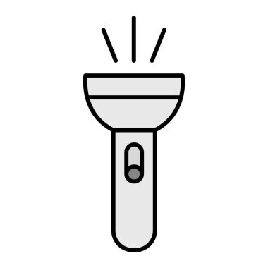 el feneri. Web simgesi basit illüstrasyon