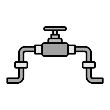 pipe icon vector on background for web and mobile design. paint sign
