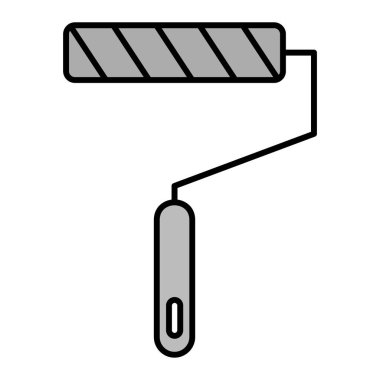 Boya silindiri ikonu. vektör illüstrasyonu