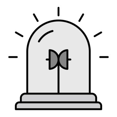 Uyarı simgesinin vektör illüstrasyonu