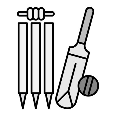 Kimlik simgesinin kriket vektör çizimi 