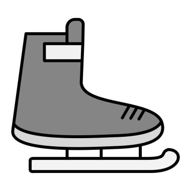 Kimlik simgesinin buz pateni vektör illüstrasyonu 