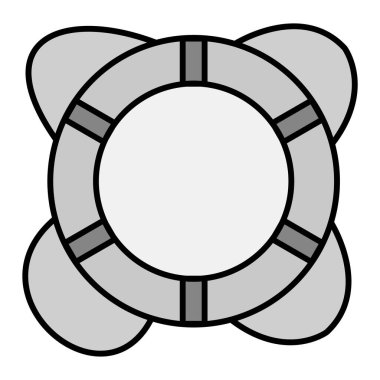 Kimlik simgesinin Lifebuoy vektör çizimi 