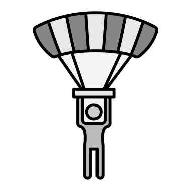 Kimlik simgesinin skydiving vektör çizimi 