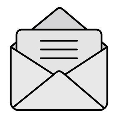 Zarf vektör satırı simgesi