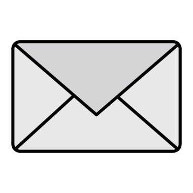 Kimlik simgesinin posta vektör illüstrasyonu 