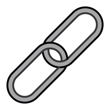 Kimlik simgesinin bağlantı vektör illüstrasyonu 