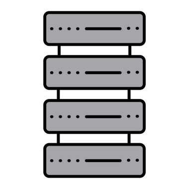 Kimlik simgesinin veritabanı vektör çizimi 