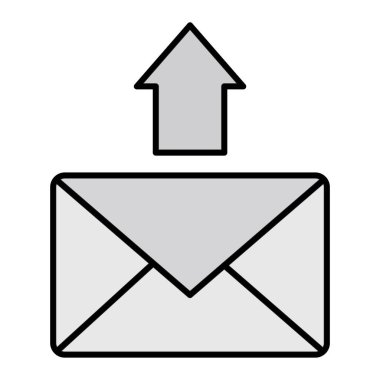 Kimlik simgesinin İleti vektör resimlemesini gönder 