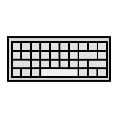 Klavye Vektörü Simge Tasarımı 