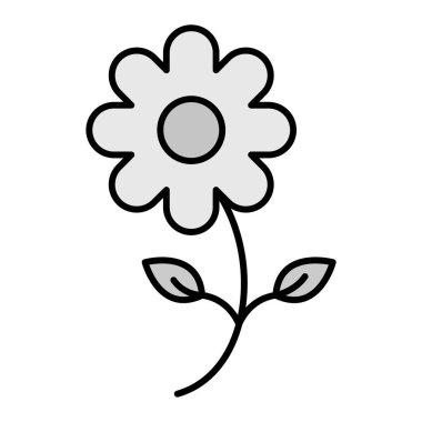  Çiçek Vektörü Şekil Simgesi Tasarımı 