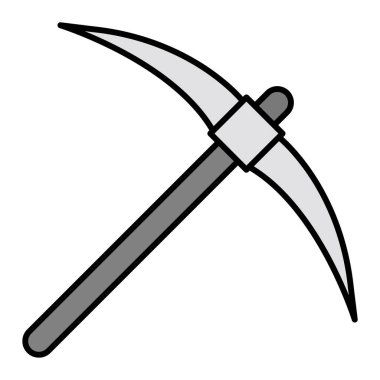 Pickaxe Vector Glyph Icon Design 