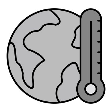 Küresel Isınma Vektörü Sembol Tasarımı 