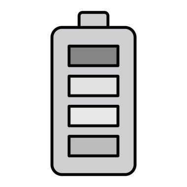 Pil Vektörü Şekil Simgesi Tasarımı 