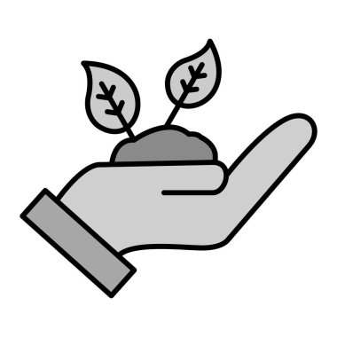 Replant Vektör Kabartma Simgesi Tasarımı 