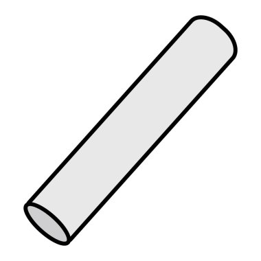 Tebeşir Vektörü Şekil Simgesi Tasarımı 