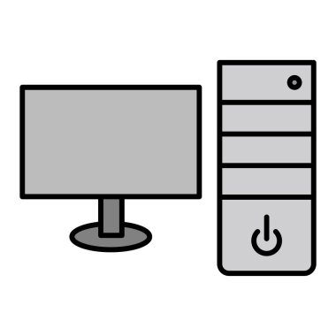 Bilgisayar Vektörü Şekil Simgesi Tasarımı  