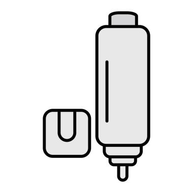 Düzeltme Kalem Vektörü Kabartma Simgesi Tasarımı  