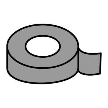 Teyp Vektörü Kabartma Simgesi Tasarımı 