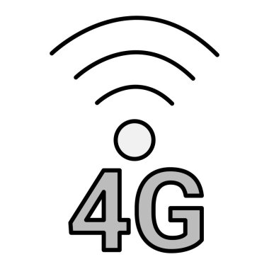 4G Vektör Simge Tasarımı 