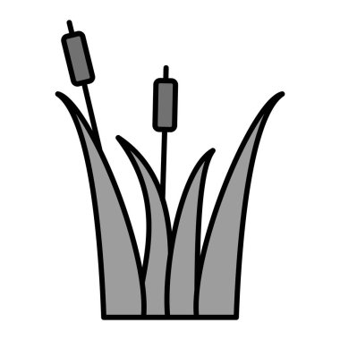 Reeds Vektör Kabartma Simgesi Tasarımı 