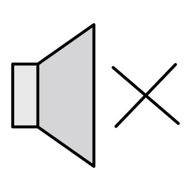 Dilsiz Vektör Kabartma Simgesi Tasarımı 