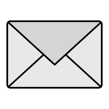 İleti Vektörü Şekil Simgesi Tasarımı 