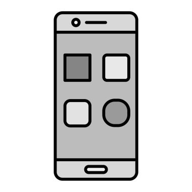 Uygulama Vektörü Şekil Simgesi Tasarımı 