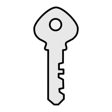 Anahtar Vektörü Şekil Simgesi Tasarımı 