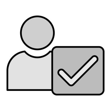 Doğrulanmış Kullanıcı Vektörü Sembol Tasarımı  